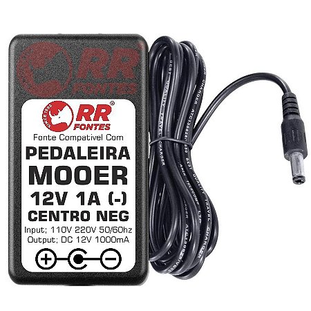 Fonte DC 12V Para Pedal Pedaleira Multi Efeitos Mooer