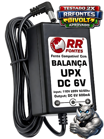 Fonte DC 6V Para Balança UPX
