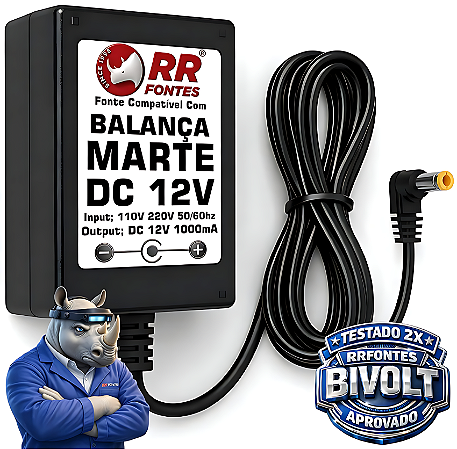 Fonte DC 12V Para Balança Marte LS