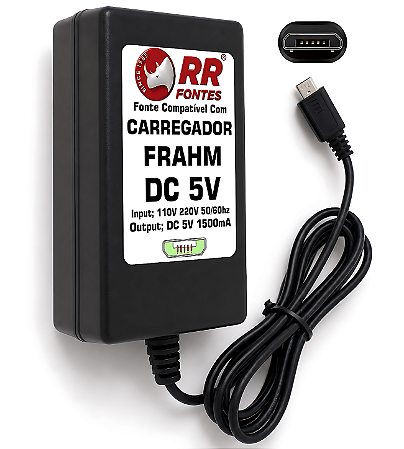 Fonte Carregador DC 5V Para Caixa Frahm Micro USB
