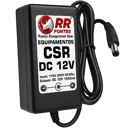 Fonte DC 12V Para Teclado Eletronico CSR