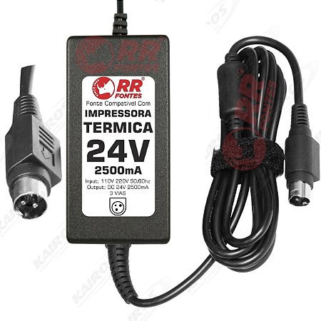 Fonte DC 24V 2.5A Para Impressora Termica Epson