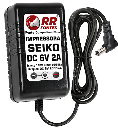 Fonte DC 6V 2A Para Impressora Seiko Sii Slp