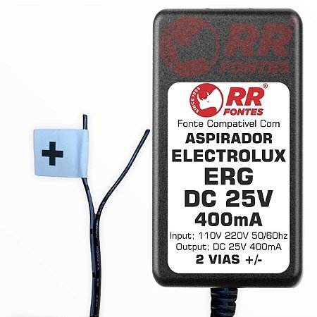 Fonte DC 25V Do Aspirador Electrolux ERG Para Bateria 18V