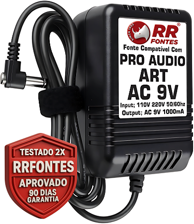Fonte AC 9V 1A Para Equipamentos ART