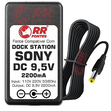 Fonte 9,5v 2.2a Para Dock station SONY