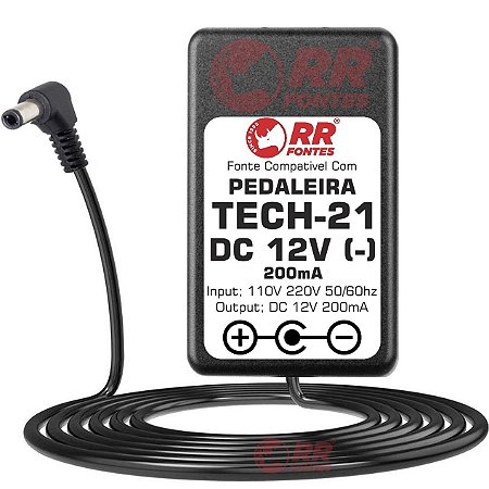 Fonte DC 12v Para Pedal Pedaleira Tech 21