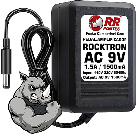 Fonte AC 9V 1.5A Para Pre amplificador E Processador Rocktron