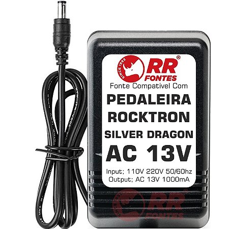 Fonte AC 13V Para Pedal Pedaleira Rocktron Silver Dragon