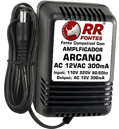 Fonte AC 12V Para Amplificador de Fone Ouvido Arcano Hamp-4