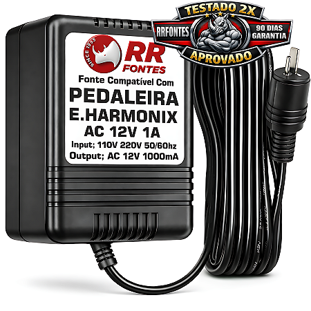 Fonte AC 12V Para Pedal Pedaleira Electro-Harmonix