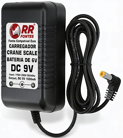 Fonte Carregador DC 6V Para Balança Suspensa Crane Scale