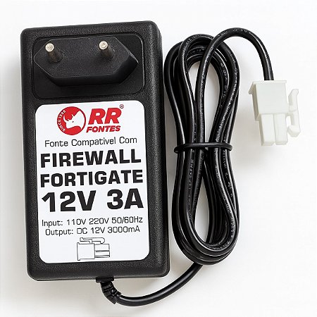 Fonte DC 12V 3A Com Firewall Fortigate Fortinet MINI-FIT
