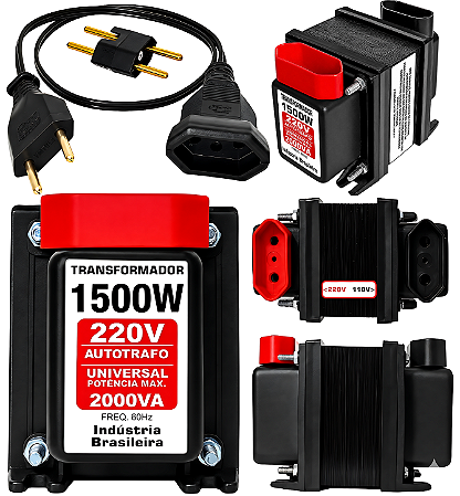 Transformador 1500W 2000VA Inversor Voltagem de 110V Para 220V ou 220V Para 110V