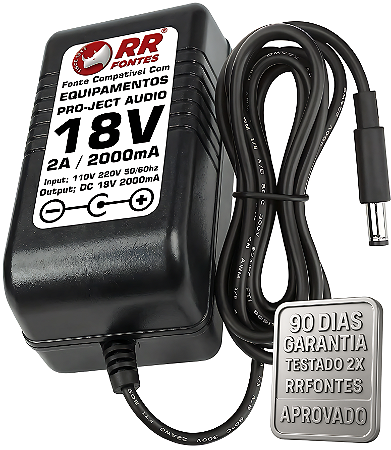 Fonte 18V 2A Para Pré Amplificador Pro-Ject Audio