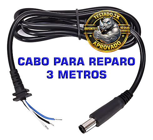 Cabo Para Reparo 3 Metros P4/P8 5,5mm de diametro ( COLOCADO )