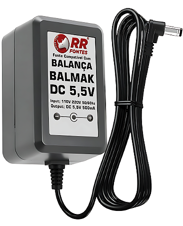 Fonte DC 5,5V Para Balança Balmak Elco One Elp
