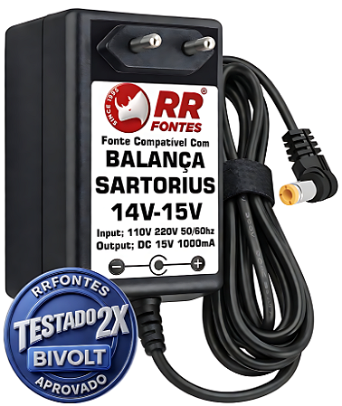 Fonte DC 14V a 15V Para Balança Precisão Sartorius Alta Precisão Analitica