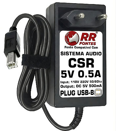 Fonte 5v Usb-B Para Mini Mixer CSR