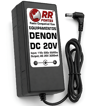 Fonte DC 20V 3A Para Caixa Som Denon Heos