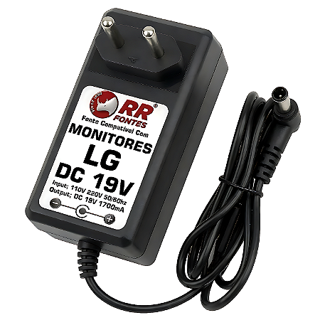 Fonte DC 19V 1,7A Para Monitor TV LG