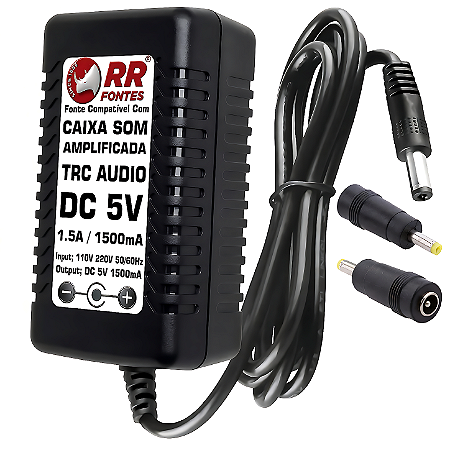 Fonte Carregador DC 5V Para Caixa TRC Audio