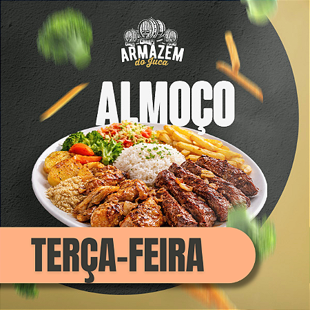 Buffet almoço a vontade na Terça