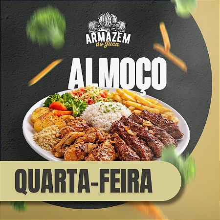 Buffet almoço a vontade na Quarta