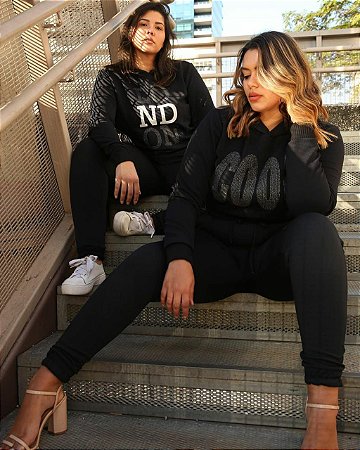 Cropped moletom plus size Clearance