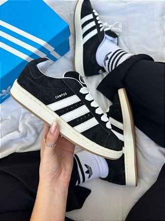 Tênis Adidas Campus 00s "Core Black Gum" Preto