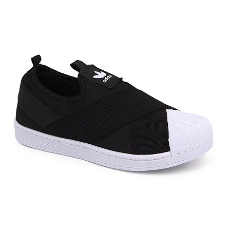 Tênis Adidas Slip On preto/branco