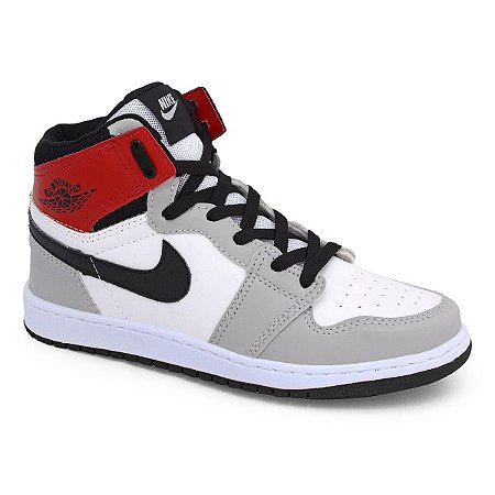 Nike Air Jordan 1 Cinza / Vermelho - M.Shoes Imports