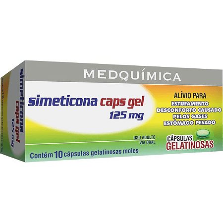 Simeticona Caps Gelatinosa 125mg 10caps (MedQuimica)