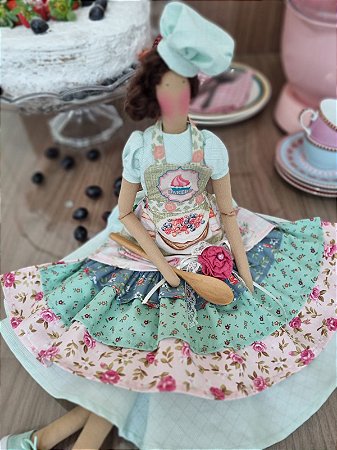 Apostila Vestido e Avental Tilda Confeiteira