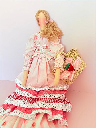 Boneca de pano Morango