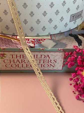 Renda de algodão crua 5mm/ metro