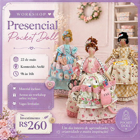 Workshop presencial Pocket Doll