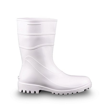 Bota de PVC Branca - Cano Médio