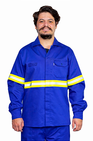 Camisa de Segurança NR10 Antichama - Azul Royal