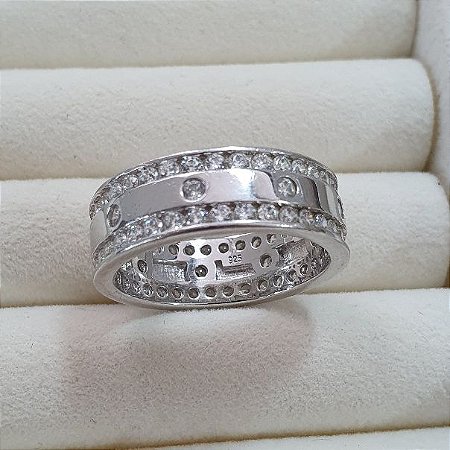 ANEL PRATA 925 INSPIRAÇÃO COM MICRO ZIRCONIAS