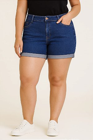 SHORT JEANS COM BARRA ITALIANA