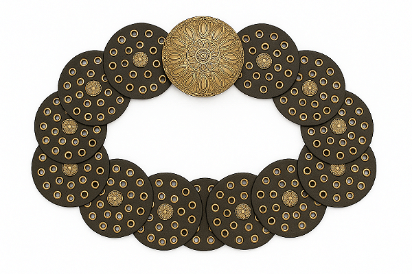 CINTO COURO SINTETICO BOHO GRANDE PRETO