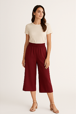 CALÇA PANTACUR COM ELASTICO CINTURA BORDO