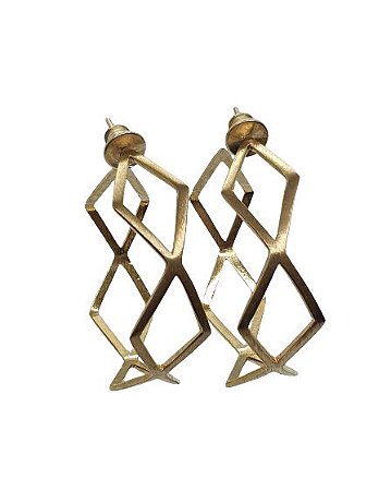 BRINCO ARGOLA GEOMETRICO