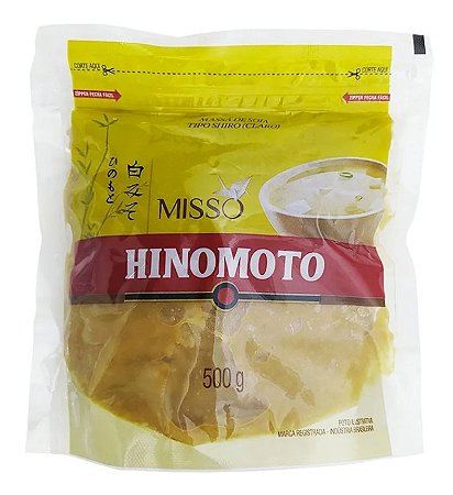 Massa de Soja Tipo Shiro Claro Missô 500g Hinomoto