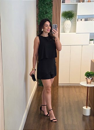 Macaquinho fluído preto (Slim)