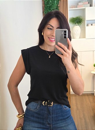 Regata Muscle Tee Preta