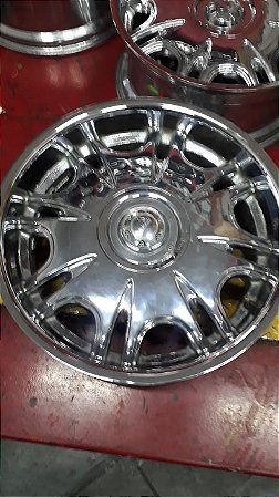 Jogo de Roda Akusa Aro 20 6x139 Cromada Seminova