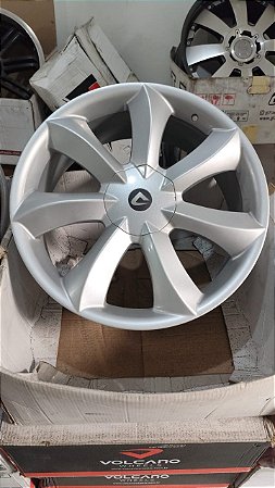 Jogo roda Volcano Aro 20 5x100 5x112 Prata brilhante  Novas