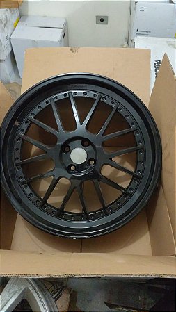 Jogo roda KR Aro 20 4x100 Preta brilhante Semi novas
